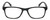 Front View of Geoffrey Beene GBR010 Designer Bi-Focal Prescription Rx Eyeglasses in Gloss Black Grey Crystal Silver Mens Oval Full Rim Acetate 52 mm