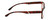 Side View of Geoffrey Beene GBR010 Designer Reading Eye Glasses with Custom Cut Powered Lenses in Gloss Crystal Tortoise Havana Brown Gold Silver Mens Oval Full Rim Acetate 52 mm