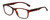 Profile View of Geoffrey Beene GBR010 Designer Single Vision Prescription Rx Eyeglasses in Gloss Crystal Tortoise Havana Brown Gold Silver Mens Oval Full Rim Acetate 52 mm