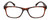 Front View of Geoffrey Beene GBR010 Designer Bi-Focal Prescription Rx Eyeglasses in Gloss Crystal Tortoise Havana Brown Gold Silver Mens Oval Full Rim Acetate 52 mm