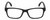 Front View of Geoffrey Beene GBR011 Designer Single Vision Prescription Rx Eyeglasses in Gloss Black Orange Tiger Stripe Mens Rectangular Full Rim Acetate 52 mm