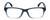 Front View of Geoffrey Beene GBR011 Designer Reading Eye Glasses with Custom Cut Powered Lenses in Gloss Blue Crystal Fade Black Mens Rectangular Full Rim Acetate 52 mm
