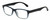 Profile View of Geoffrey Beene GBR011 Designer Progressive Lens Blue Light Blocking Eyeglasses in Gloss Blue Crystal Fade Black Mens Rectangular Full Rim Acetate 52 mm