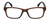 Front View of Geoffrey Beene GBR011 Designer Single Vision Prescription Rx Eyeglasses in Matte Tortoise Havana Brown Gold Black Mens Rectangular Full Rim Acetate 52 mm