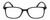 Front View of Geoffrey Beene GBR012 Designer Reading Eye Glasses with Custom Cut Powered Lenses in Matte Black Navy Blue Mens Oval Full Rim Acetate 53 mm