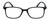 Front View of Geoffrey Beene GBR012 Designer Single Vision Prescription Rx Eyeglasses in Matte Black Navy Blue Mens Oval Full Rim Acetate 53 mm