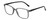 Profile View of Geoffrey Beene GBR012 Designer Single Vision Prescription Rx Eyeglasses in Gloss Crystal Grey Black Mens Oval Full Rim Acetate 53 mm