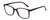 Profile View of Geoffrey Beene GBR012 Designer Single Vision Prescription Rx Eyeglasses in Matte Tortoise Havana Brown Gold Black Mens Oval Full Rim Acetate 53 mm