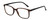 Profile View of Geoffrey Beene GBR012 Designer Progressive Lens Prescription Rx Eyeglasses in Matte Tortoise Havana Brown Gold Black Mens Oval Full Rim Acetate 53 mm