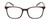 Front View of Lulu Guinness LR75 Designer Single Vision Prescription Rx Eyeglasses in Chocolate Brown Purple White Ladies Panthos Full Rim Acetate 50 mm