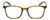 Front View of Lulu Guinness LR75 Designer Reading Eye Glasses with Custom Cut Powered Lenses in Tortoise Havana Amber Brown Colorful Floral Ladies Panthos Full Rim Acetate 50 mm