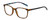 Profile View of Lulu Guinness LR75 Designer Bi-Focal Prescription Rx Eyeglasses in Tortoise Havana Amber Brown Colorful Floral Ladies Panthos Full Rim Acetate 50 mm