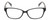 Front View of Lulu Guinness LR76 Designer Single Vision Prescription Rx Eyeglasses in Gloss Black Floral Ladies Rectangular Full Rim Acetate 53 mm