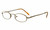 Calabria MetaFlex EE Gold Amber 41 mm Reading Glasses