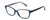 Profile View of Lulu Guinness LR76 Womens Designer Reading Glasses Navy Blue Crystal Floral 53mm