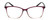 Front View of Lulu Guinness LR79 Womens Reading Glasses in Plum Purple Blush Pink Crystal 54mm