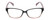 Front View of Lulu Guinness LR80 Designer Bi-Focal Prescription Rx Eyeglasses in Black Pink Crystal Fade Ladies Cat Eye Full Rim Acetate 53 mm
