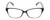 Front View of Lulu Guinness LR80 Designer Progressive Lens Prescription Rx Eyeglasses in Black Pink Crystal Fade Ladies Cat Eye Full Rim Acetate 53 mm