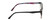 Side View of Lulu Guinness LR81 Womens Cat Eye Reading Glasses Black Pink Crystal Floral 53mm
