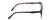 Side View of Lulu Guinness LR81 Designer Reading Eye Glasses with Custom Cut Powered Lenses in Black Blush Pink Crystal Fade Floral Ladies Cat Eye Full Rim Acetate 53 mm