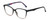 Profile View of Lulu Guinness LR81 Designer Bi-Focal Prescription Rx Eyeglasses in Black Blush Pink Crystal Fade Floral Ladies Cat Eye Full Rim Acetate 53 mm
