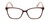 Front View of Lulu Guinness LR81 Women Cateye Designer Reading Glasses Crystal Brown Pink 53mm