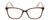 Front View of Lulu Guinness LR81 Designer Single Vision Prescription Rx Eyeglasses in Crystal Brown Pink Ladies Cat Eye Full Rim Acetate 53 mm