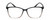 Front View of Lulu Guinness LR82 Designer Single Vision Prescription Rx Eyeglasses in Black Pink Crystal Fade Ladies Square Full Rim Acetate 54 mm