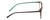 Side View of Lulu Guinness LR82 Designer Blue Light Blocking Eyeglasses in Tortoise Havana Blush Pink Crystal Fade Blue Ladies Square Full Rim Acetate 54 mm