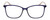 Front View of Lulu Guinness LR82 Designer Bi-Focal Prescription Rx Eyeglasses in Purple Pink Crystal Ladies Square Full Rim Acetate 54 mm