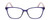 Front View of Lulu Guinness LR83 Designer Single Vision Prescription Rx Eyeglasses in Purple Pink Crystal Ladies Cat Eye Full Rim Acetate 53 mm