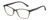 Profile View of Lulu Guinness LR84 Designer Reading Eye Glasses with Custom Cut Powered Lenses in Grey Blush Pink Crystal Fade Ladies Cat Eye Full Rim Acetate 53 mm