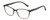 Profile View of Lulu Guinness LR84 Designer Single Vision Prescription Rx Eyeglasses in Grey Blush Pink Crystal Fade Ladies Cat Eye Full Rim Acetate 53 mm