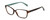 Profile View of Lulu Guinness LR80 Cat Eye Reading Glasses Tortoise Havana Brown Gold Blue 53 mm