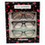 Profile View of Lulu Guinness 3 PACK Womens Reading Glasses in Black,Brown Pink,Teal Green +2.00