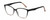 Profile View of Lulu Guinness LR83 Womens Cat Eye Reading Glasses Black Blush Pink Crystal 53 mm