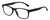 Profile View of Geoffrey Beene GBR010 Mens Oval Designer Reading Glasses Matte Black Silver 52mm