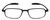 Front View of Flexie Sport 725 Unisex Full Rim Lightweight Reading Glasses in Matte Black 51mm