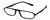 Profile View of Flexie Sport 724 Unisex Full Rim Lightweight Reading Glasses in Matte Black 54mm