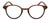 Front View of Elle EL15557R Designer Progressive Lens Prescription Rx Eyeglasses in Gloss Tortoise Havana Brown Spot Ladies Panthos Full Rim Acetate 49 mm