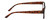 Side View of Elle EL15558R Designer Blue Light Blocking Eyeglasses in Gloss Tortoise Havana Brown Spot Ladies Oval Full Rim Acetate 51 mm