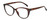 Profile View of Elle EL15559R Designer Blue Light Blocking Eyeglasses in Gloss Tortoise Havana Brown Spot Ladies Cat Eye Full Rim Acetate 52 mm