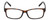 Front View of Elle EL15560R Designer Reading Eye Glasses with Custom Cut Powered Lenses in Gloss Tortoise Havana Brown Spot Ladies Rectangular Full Rim Acetate 55 mm