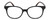 Front View of Elle EL15576R Designer Reading Eye Glasses with Custom Cut Powered Lenses in Black Crystal Tortoise Havana Spot Ladies Round Full Rim Acetate 50 mm