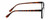 Side View of Elle EL15576R Designer Blue Light Blocking Eyeglasses in Black Crystal Tortoise Havana Spot Ladies Round Full Rim Acetate 50 mm