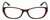 Front View of Elle EL15577R Designer Reading Eye Glasses with Custom Cut Powered Lenses in Crystal Tortoise Havana Brown Gold Spot Ladies Cat Eye Full Rim Acetate 52 mm