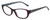 Profile View of Elle EL15577R Designer Reading Eye Glasses with Custom Cut Powered Lenses in Crystal Plum Purple Blue White Diamond Logos Ladies Cat Eye Full Rim Acetate 52 mm
