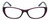 Front View of Elle EL15577R Designer Reading Eye Glasses with Custom Cut Powered Lenses in Crystal Plum Purple Blue White Diamond Logos Ladies Cat Eye Full Rim Acetate 52 mm