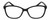 Front View of Elle EL15578R Designer Bi-Focal Prescription Rx Eyeglasses in Gloss Black Ladies Cat Eye Full Rim Acetate 53 mm