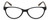 Front View of Elle EL15579R Designer Single Vision Prescription Rx Eyeglasses in Gloss Black Logo Letter Yellow Ladies Oval Full Rim Acetate 51 mm